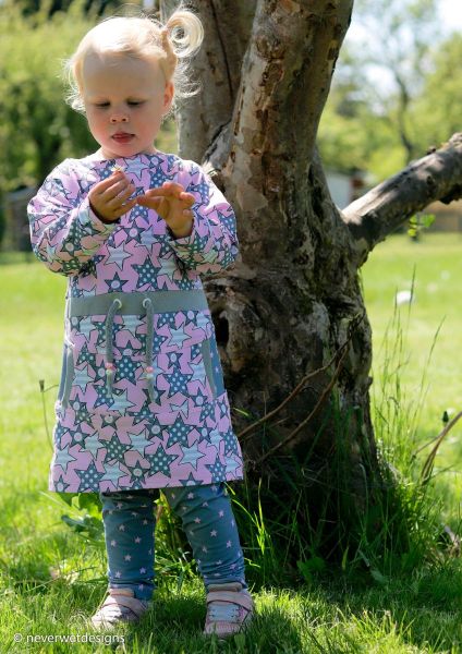 Jersey Sterne Punkte Streifen rosa – Serie Heavenly Friends by Steinbeck von Swafing