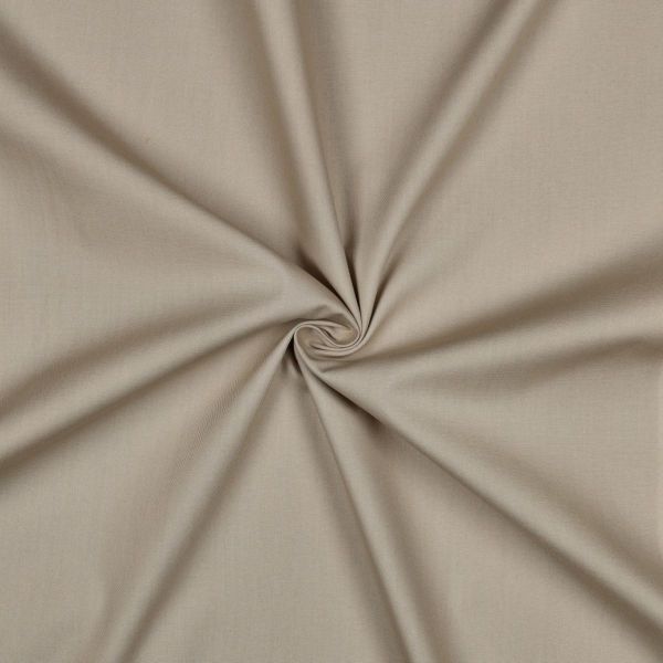 Baumwollstoff uni beige - Baumwolle Popeline – Cotton Poplin sand