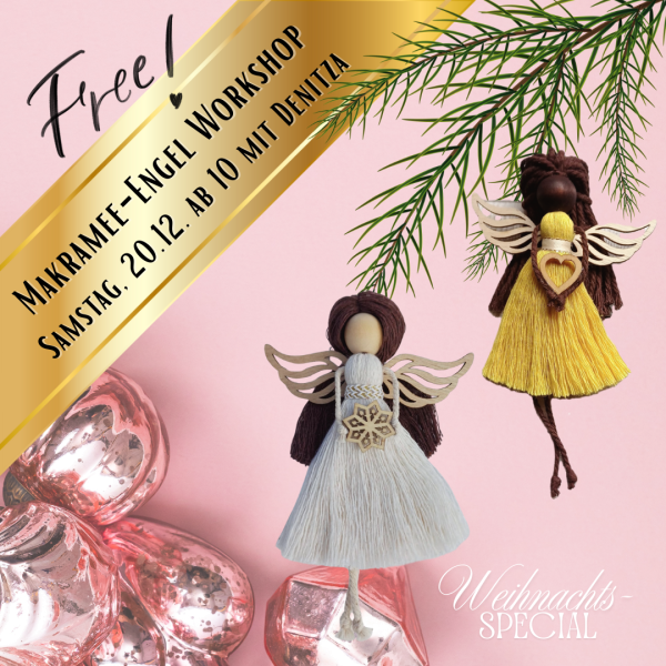 Makramee-Engel Workshop mit Denitza – Weihnachts-Chill Special (kostenlos)