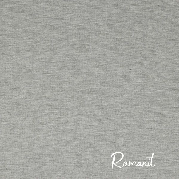 Romanit Jersey hellgrau meliert - Punto di Roma Royal uni light grey melange Powerstretch