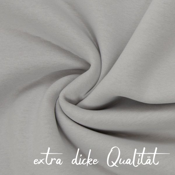 extra dicker Softsweat hellgrau - kuschliger Wintersweat Hanni von Swafing