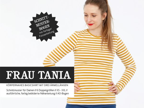 Schnittmuster FRAU TANIA • Basic Shirt körpernah von Studio Schnittreif • Gr. XS-XXL