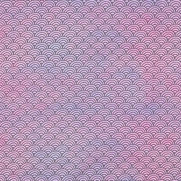 Jersey Wellen Mini Regenbögen flieder violett - Manga Kombi