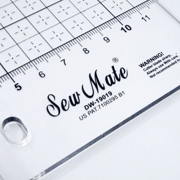 Rollschneider mit Lineal 62 x 12cm – Patchworklineal Sew Mate #DW-19019