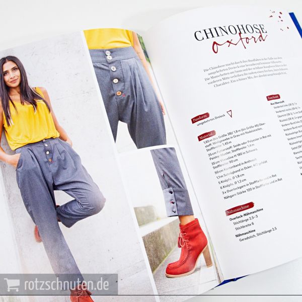 Hosen nähen – Damenschnitte in Größe 34-46 mit 4 Schnittmusterbogen