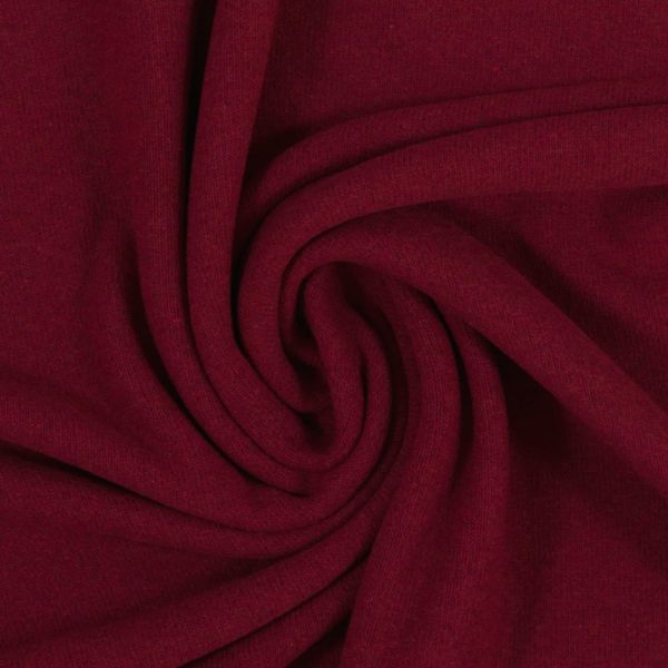 Weicher Strickstoff dunkelrot – BENE bordeaux rot von Swafing