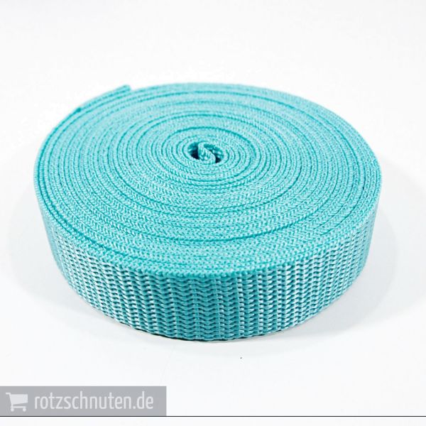5m PP Gurtband 2cm breit mint hellgrün – Taschengurt Polypropylen