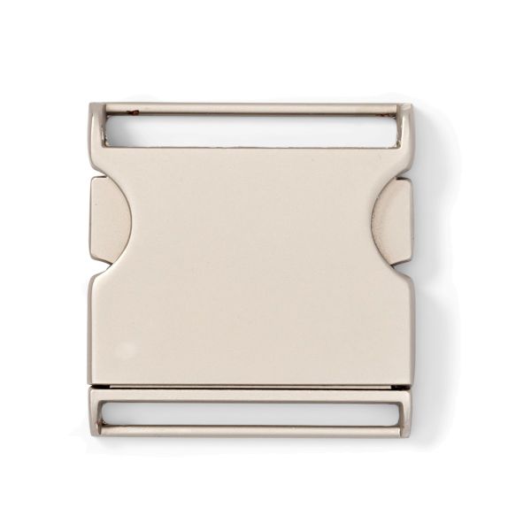 Metall Steckschnalle silber 40mm für Gürtel und Taschen von Prym
