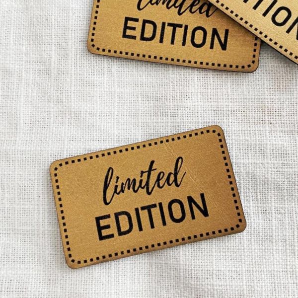 Aufnäher Label - limited Edition gold - für einzigartige Nähprojekte, Strickwerke & Gebasteltes