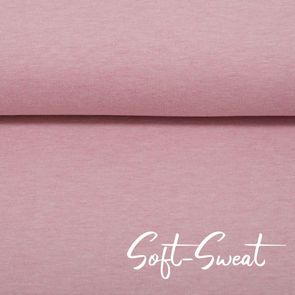 Soft Sweat uni altrosa meliert - HEIKE Melange von Swafing