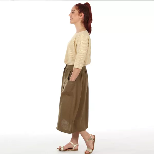 Schnittmuster FRAU FIONA • Rock mit Knopfleiste von Studio Schnittreif • Gr. XS-XXL