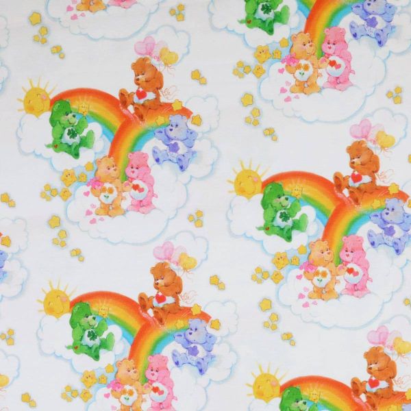 Jersey Glücksbärchis Regenbogen Wolken Sonnenschein - Care Bears