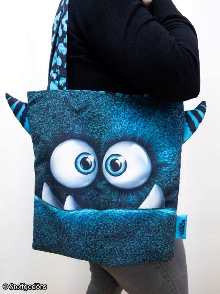 Monsta Bag DIY Panel petrol für eine Tasche • Design Thorsten Berger by Swafing
