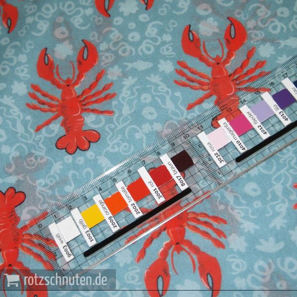 Leichter Blusen und Kleiderstoff – Lobster Voile Cherry Picking mint lachs – Baumwolle