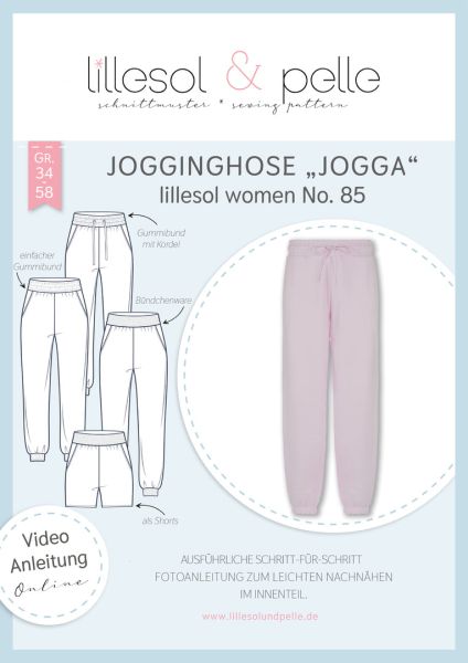 Schnittmuster Jogginghose Jogga für Damen Lillesol woman No.85 Gr. 34-58