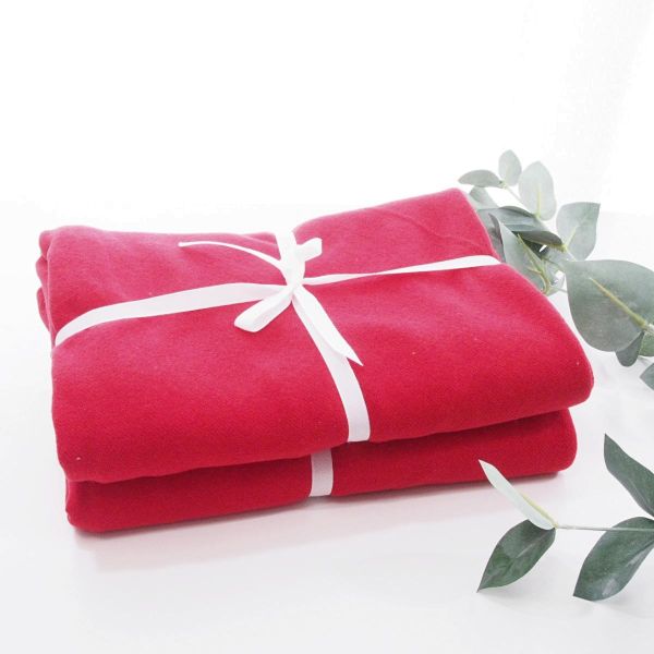 Stoffzuschnitt Maxi Dreiecktuch Kuschelstrick Bene rot • Maxituch Poncho Stricktuch