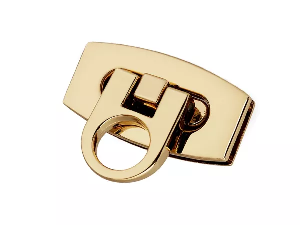 Taschen Drehverschluss gold 20x40mm für Taschen und Rucksäcke
