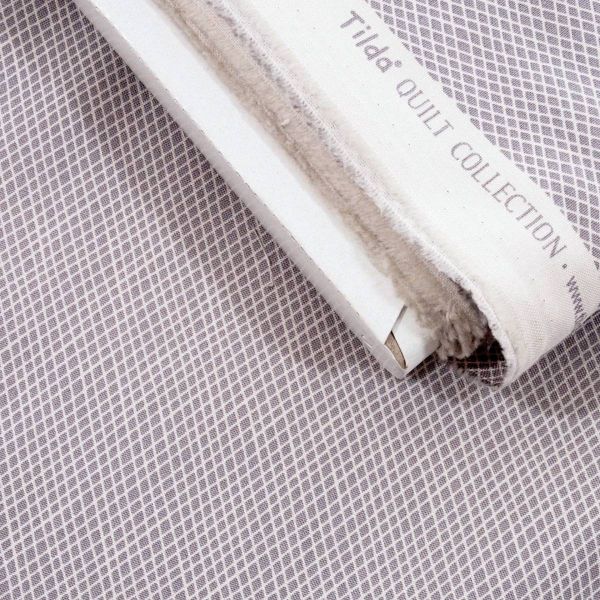 Tilda Classic Basic Criss Cross Grey - Karo Gitter grau