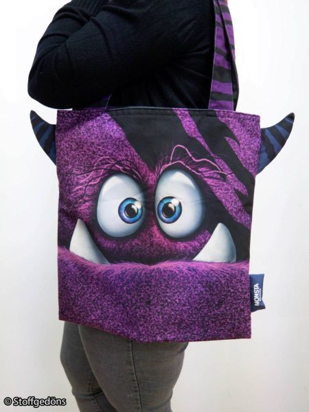 Monsta Bag DIY Panel violett für eine Tasche • Design Thorsten Berger by Swafing