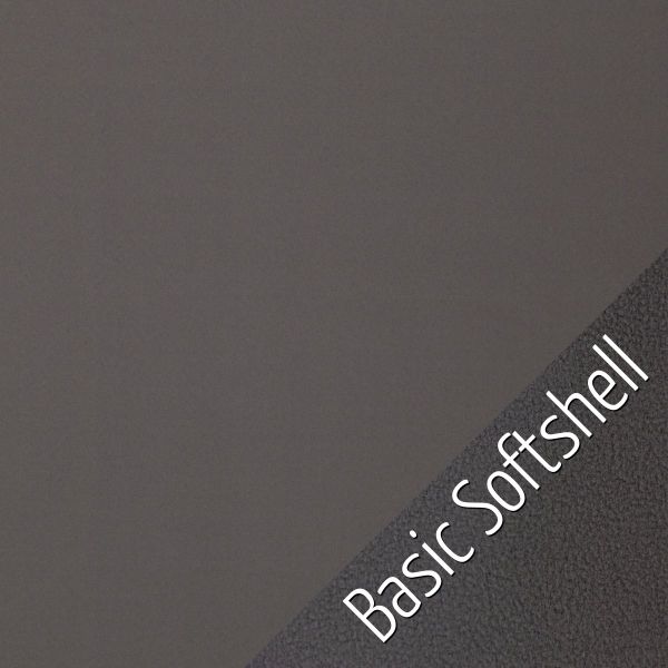 Basic Softshell uni grau – Outdoorstoff für Jacken Taschen & Co leicht elastisch