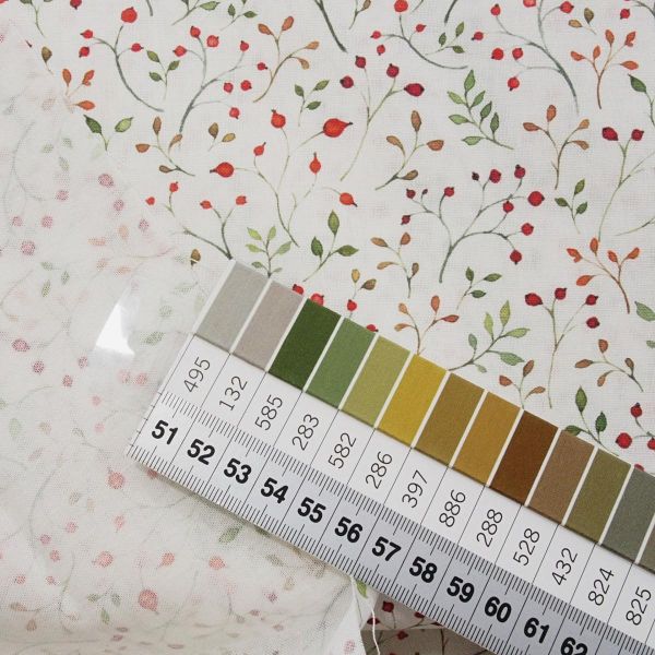 acufactum Hagebutten weiß rot - Baumwolle Feine Beere