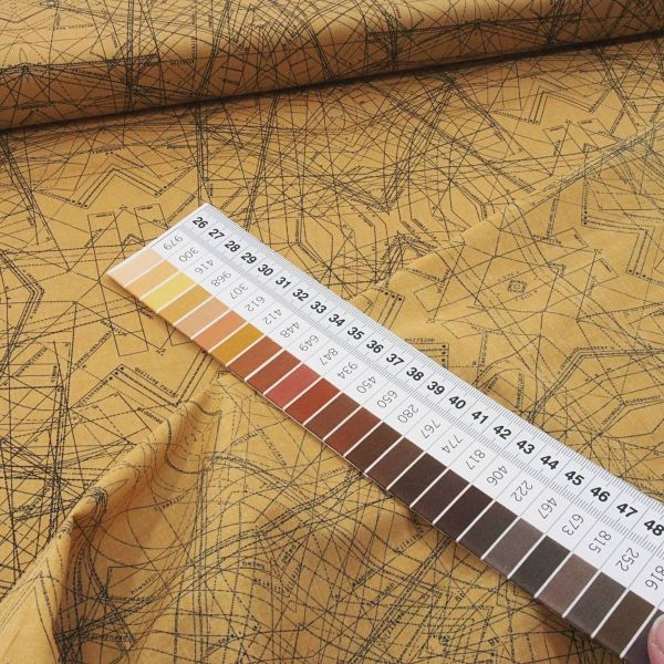 luftige Baumwolle Schnittmuster senf - Indelible - Sirodraft ochre by Art Gallery