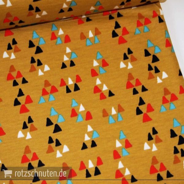 Bio Jersey Interlock BIRCH Wildland – Arrowhead Sun – Dreiecke