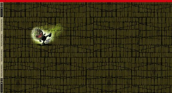 Sweat Ninja Kastianie grün - Chestnut Friends by Thorsten Berger – 90cm Panel French Terry