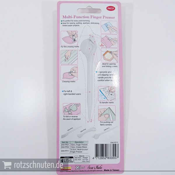 Falzwerkzeug Wendewerkzeug Markierwerkzeug – Finger Presser