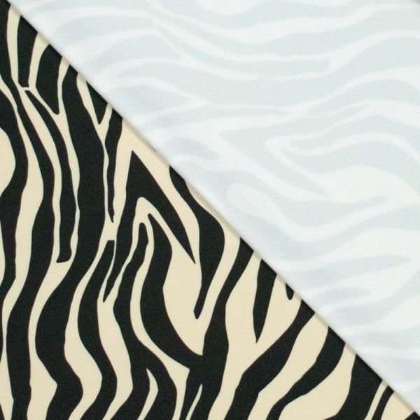 YOGA STRETCH Zebra beige - Funktionsjersey für Sportbekleidung Animal Print