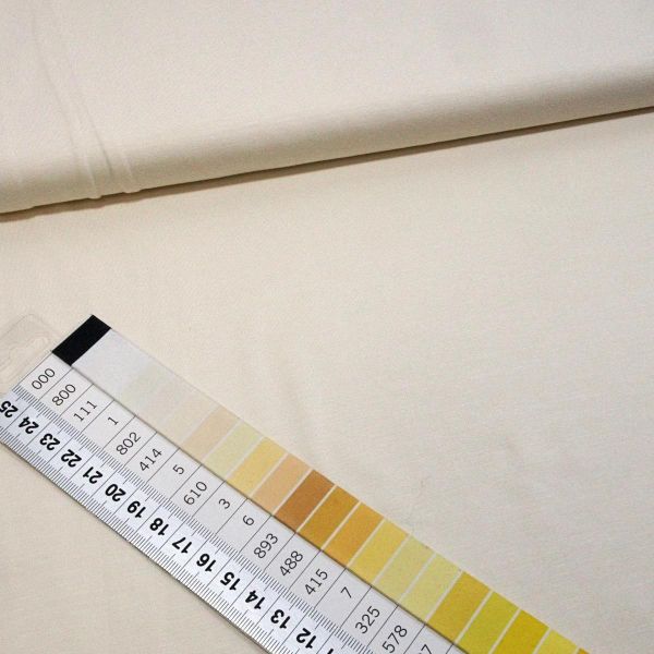 Viskose Jersey knitterfrei aus Bambus creme weiß - cold bamboo jersey knit