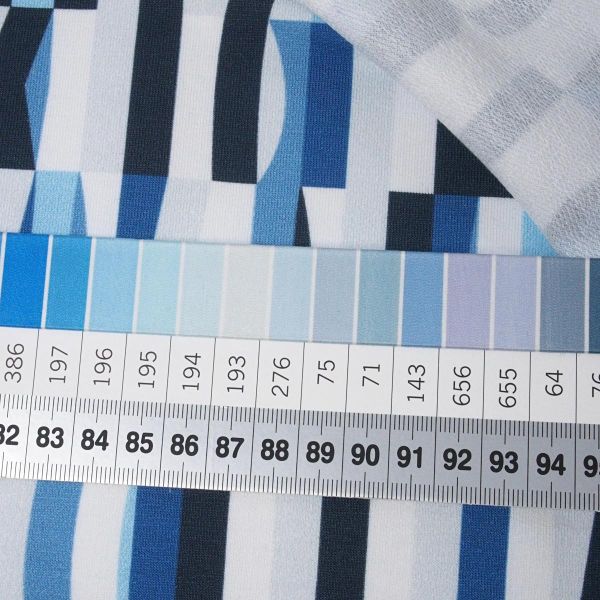 Bio Sweat Blocks Streifen blau – Lillestoff French Terry Zadar by enemenemeins