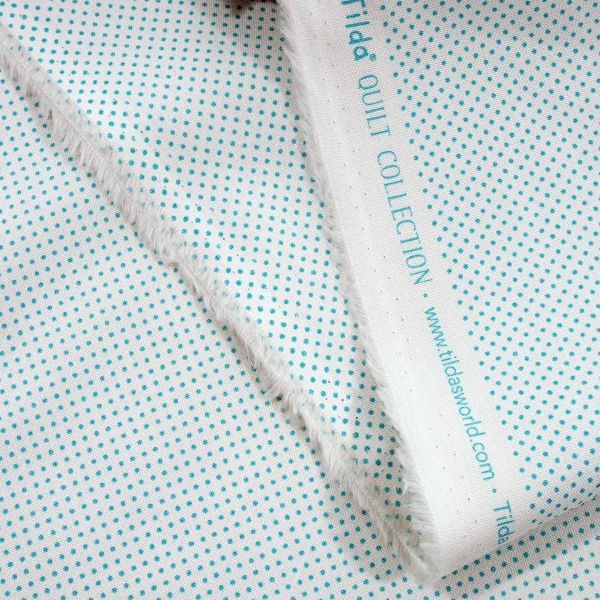Tilda Classic Basic Tiny Dots Light Blue - kleine Punkte hellblau türkis