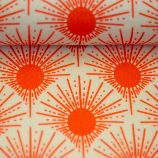 Double Slub Musselin Sonne orange apricot – Double Gauze Käselotti Bright by Swafing