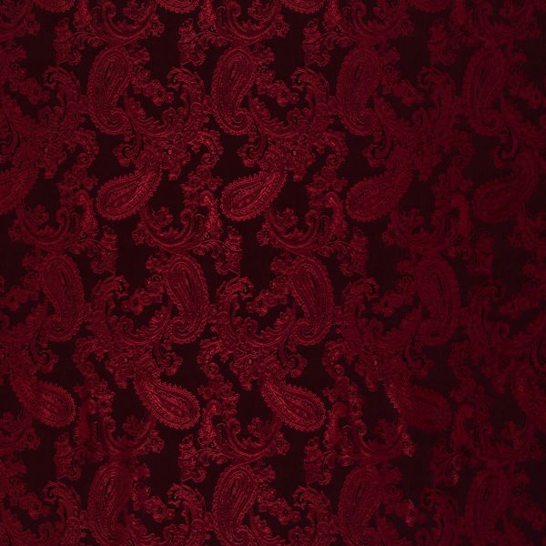 Swafing Futterstoff Filati bordeaux – edler Paisley-Jacquard