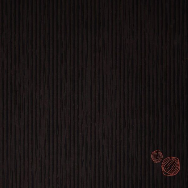 Sweat Eichhörnchen STRIPE dunkelbraun - Go Nuts by Thorsten Berger – 85cm Panel French Terry