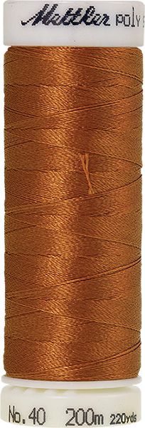 Stickgarn Poly Sheen No. 40 kupfer braun - 200m Nähgarn glänzend 0932
