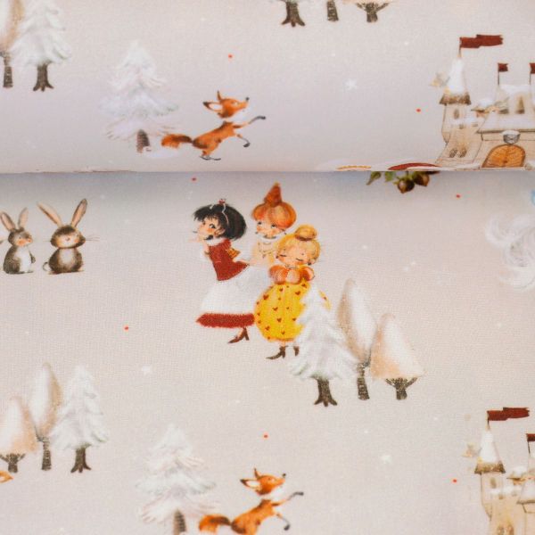 Baumwolle Märchen Aschenputtel Cinderella creme - Serie Fairy Tale von Swafing