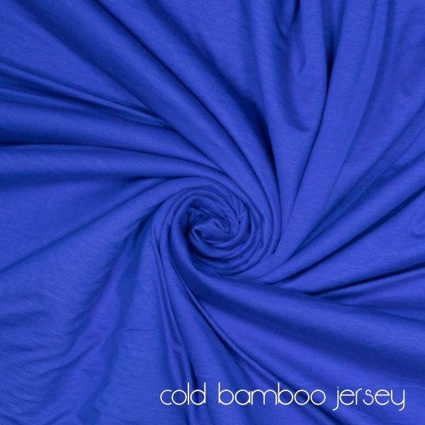 Viskose Jersey knitterfrei aus Bambus blau - cold bamboo jersey knit
