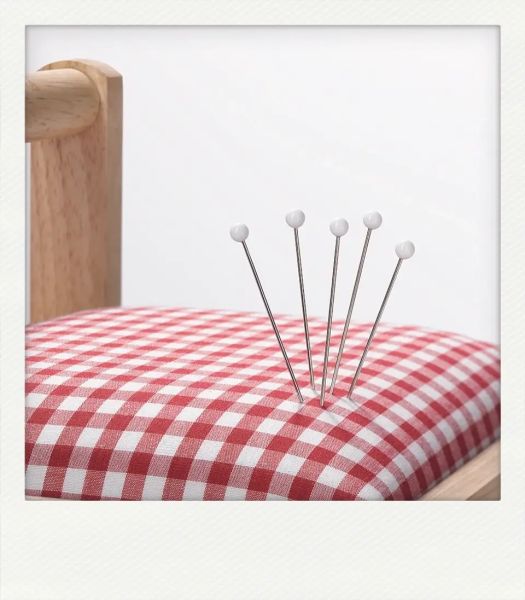 Nähkasten helles Holz mit Stoff Gr. M von Prym - Nostalgie Nähkästchen Nähkorb