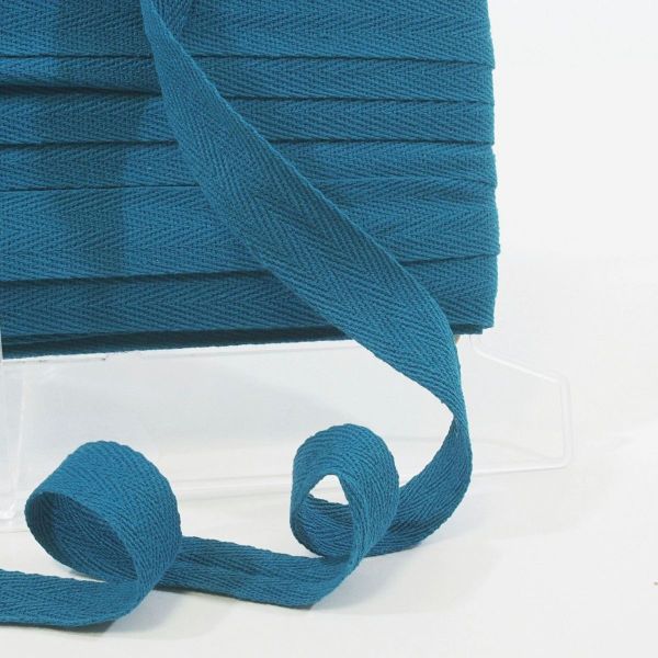 Twill Tape Köperband petrol 2cm breit – Nahtband Einfassband Saumband Gurtband-Copy