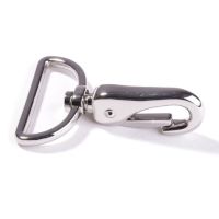 Vorschau: Metall Karabiner 40mm silber – für Taschen & Gurtbänder 4cm – drehbares Gelenk Vorschau: Metall Karabiner 40mm silber – für Taschen & Gurtbänder 4cm – drehbares Gelenk