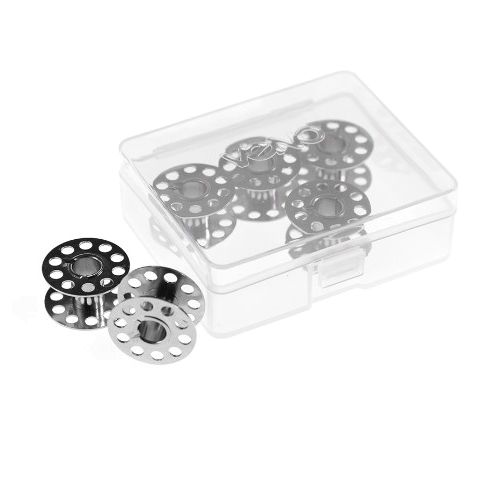 6 Unterfaden Spulen aus Metall für Nähmaschinen mit CB Greifer 20,5mm