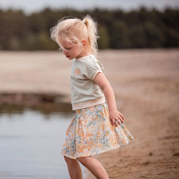 Double Gauze Blüten Lagunenblau Bananengelb - Musselin von See You At Six