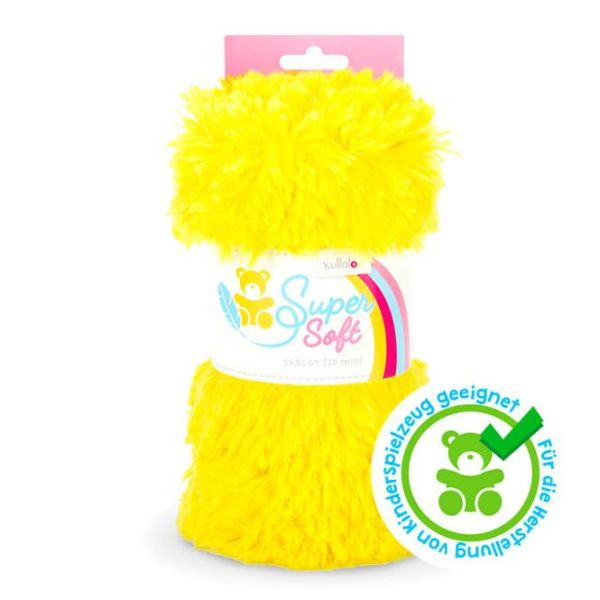 Kullaloo Zottel Shaggy gelb – Langhaarplüsch 100x75cm