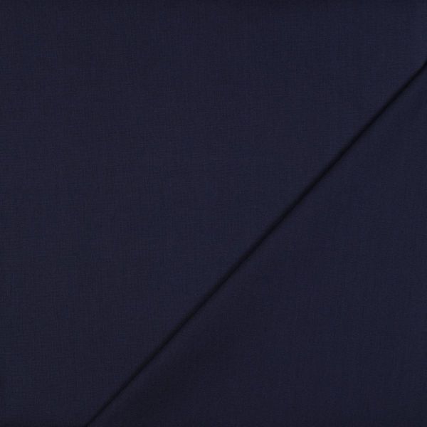 Baumwollstoff uni dunkelblau - Baumwolle Popeline – Cotton Poplin navy