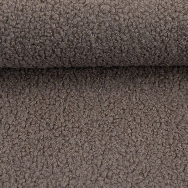 Teddy Bouclé Lämmchen Schaf Fellimintat taupe beige - Deko Boucle Kodiak von Swafing