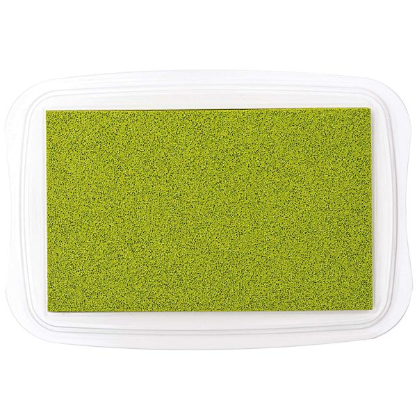 Stempelkissen Textilfarbe hellgrün • Textilstempelkissen für Stoffe green