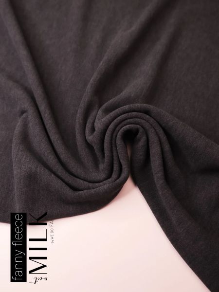 Fanny Fleece aus TENCEL™ Lyocel Fasern in dunkelgrau meliert - 320g von meetMILK