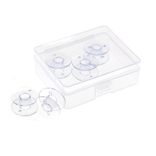 5 Unterfaden Spulen aus Kunststoff für Nähmaschinen mit CB & Vertikalgreifer 20,5mm